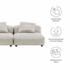 Solace 2-Piece Modular Corduroy Upholstered Sofa