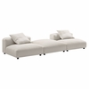 Solace 3-Piece Modular Upholstered Fabric Sectional Sofa