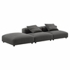 Solace 3-Piece Modular Upholstered Fabric Sectional Sofa