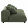Solace Modular Corduroy Upholstered Armless Loveseat