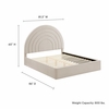 Solana Arched Performance Velvet King Platform Bed