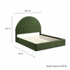 Solana Arched Performance Velvet King Platform Bed