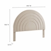 Solana Arched Performance Velvet Queen Headboard