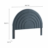 Solana Arched Performance Velvet Queen Headboard