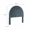 Solana Arched Performance Velvet Twin Headboard