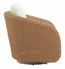Solara Swivel Chair in Ivory