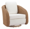 Solara Swivel Chair in Ivory