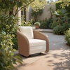Solara Swivel Chair in Ivory