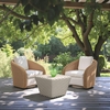 Solara Swivel Chair in Ivory