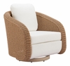 Solara Swivel Chair in Ivory