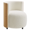 Solis Boucle Accent Chair in Natural Ivory