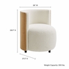Solis Boucle Accent Chair in Natural Ivory