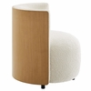 Solis Boucle Accent Chair in Natural Ivory