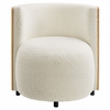 Solis Boucle Accent Chair in Natural Ivory