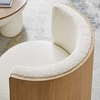 Solis Boucle Accent Chair in Natural Ivory