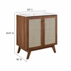 Soma 30" Bathroom Vanity in Walnut White