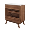 Soma 30" Bathroom Vanity in Walnut White