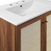 Soma 30" Bathroom Vanity in Walnut White