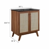 Soma 30" Bathroom Vanity-MID-6716 in Walnut Black