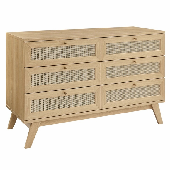 Soma 6-Drawer Dresser in Oak