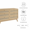 Soma 6-Drawer Dresser in Oak