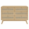 Soma 6-Drawer Dresser in Oak