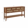 Soma 62 Inch Rattan Console Table