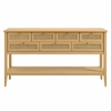 Soma 62 Inch Rattan Console Table