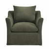 Somerset Linen Blend Slipcovered Armchair