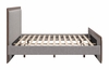 Somune King Bed in Gray & Walnut
