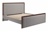 Somune King Bed in Gray & Walnut