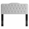 Sophia Tufted Performance Velvet King/California King Headboard in Light Gray