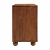 Sorren 54 Inch Scalloped Wood 3-Door Sideboard