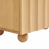 Sorren 54 Inch Scalloped Wood 3-Door Sideboard