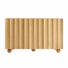Sorren 54 Inch Scalloped Wood 3-Door Sideboard