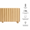 Sorren 72 Inch Scalloped Wood 4-Door Sideboard