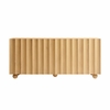 Sorren 72 Inch Scalloped Wood 4-Door Sideboard