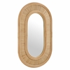 Sovana Oval Rattan Wall Mirror in Natural