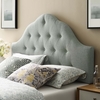Sovereign King Fabric Headboard in Gray