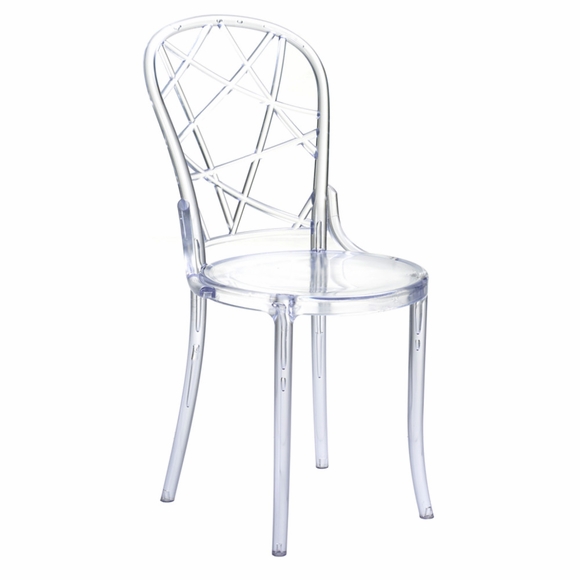 Spiral Clear Chair in Clear Modern In Designs