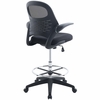 Stealth Drafting Chair in Black