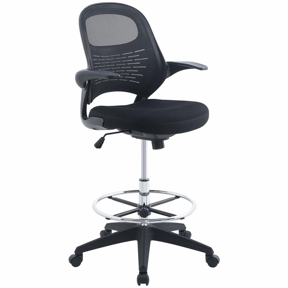Stealth Drafting Chair in Black