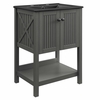 Steam 24" Bathroom Vanity in Gray Black