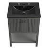 Steam 24" Bathroom Vanity in Gray Black