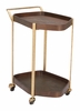 Stela Bar Cart in Walnut