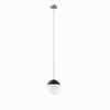 Stellar 1-Light Pendant Light in Opal Polished Nickel