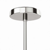 Stellar 1-Light Pendant Light in Opal Polished Nickel