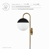 Stellar 1-Light Wall Sconce in Opal Satin Brass