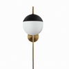 Stellar 1-Light Wall Sconce in Opal Satin Brass