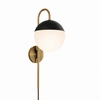 Stellar 1-Light Wall Sconce in Opal Satin Brass